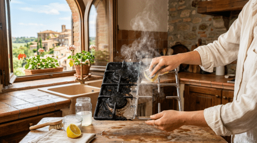 scopri il metodo infallibile e senza sforzo per pulire le griglie annerite del forno e torna ad amare la pulizia della tua cucina.