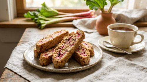 Croccanti biscotti alla rhubarbia dal gusto fresco e irresistibile