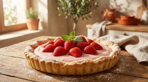 Friabile, vellutata e pronta in 35 minuti: la crostata di fragole che profuma di primavera