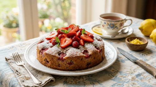 La mia torta di fragole profumata che celebra la primavera