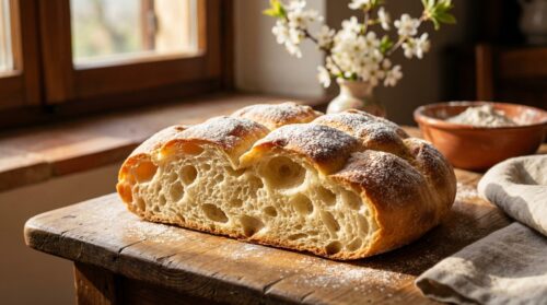 Questo riposo nell’impasto fa la schiacciata di Pasqua alta e leggera come una nuvola