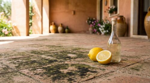 terrazza invasa dalla muffa: questo semplice ingrediente da cucina la elimina senza karcher né prodotti tossici
